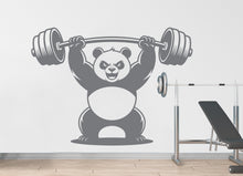 Load image into Gallery viewer, Panda Gym Wall Decal Bodybuilder fitness Decor Workout Art Vinyl Gym Wall Stickers Bedroom Gym Workout Skull Motivation 233DE