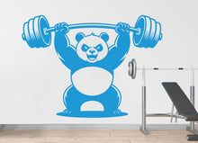 Load image into Gallery viewer, Panda Gym Wall Decal Bodybuilder fitness Decor Workout Art Vinyl Gym Wall Stickers Bedroom Gym Workout Skull Motivation 233DE