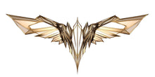 Load image into Gallery viewer, Abstract Wing Wall Decal, Modern Gold Wings Wall Sticker, Luxury Angel Wing Wall Art, Geometric Wing Wall Decor, Peel And Stick Decal