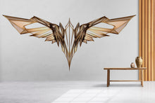 Load image into Gallery viewer, Abstract Wing Wall Decal, Modern Gold Wings Wall Sticker, Luxury Angel Wing Wall Art, Geometric Wing Wall Decor, Peel And Stick Decal