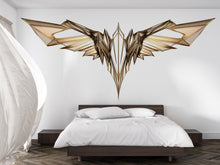 Load image into Gallery viewer, Abstract Wing Wall Decal, Modern Gold Wings Wall Sticker, Luxury Angel Wing Wall Art, Geometric Wing Wall Decor, Peel And Stick Decal