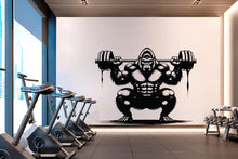 Load image into Gallery viewer, Gorilla Gym Wall Decor Lion Fitness Wall Art Gym Wall Decals Gorilla Wall Decal Crossfit Gifts Home Gym Wall Sticker Gym 715LU