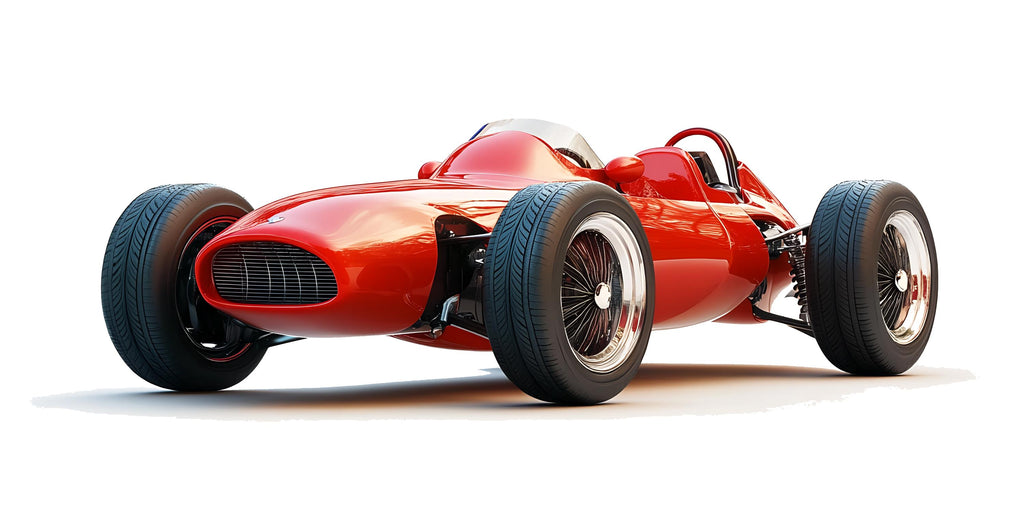 Vintage Race Car Wall Decal, Red Sports Car Wall Sticker, Kids Room Car Decor, Boys Bedroom Wall Art, Peel And Stick Wall Decal