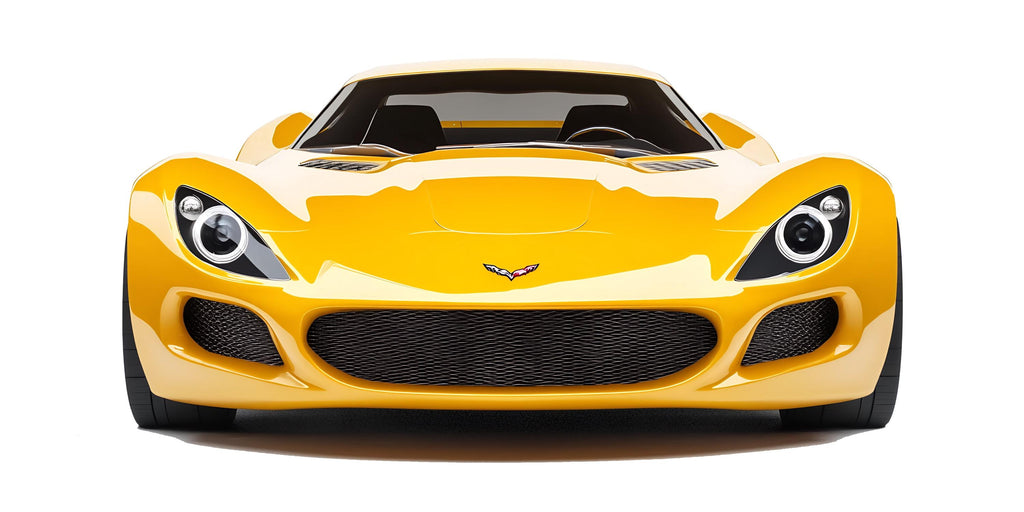 Yellow Sports Car Wall Decal For Kids Room | Racing Car Wall Sticker | Boys Bedroom Wall Art | Playroom Car Decor | Peel And Stick Decal