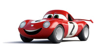 Load image into Gallery viewer, Cute Racing Car Wall Decal | Cartoon Car Nursery Wall Sticker | Kids Room Car Decor | Baby Boy Nursery Wall Art | Peel And Stick Car Decal