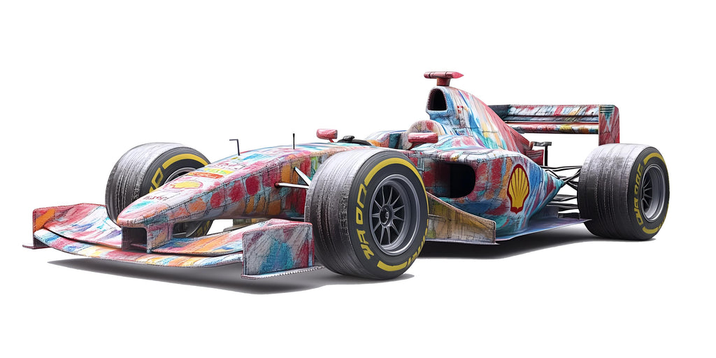 Formula Race Car Wall Decal | Racing Car Wall Sticker | Kids Room Motorsport Decor | Modern Car Wall Art | Peel And Stick