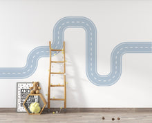 Load image into Gallery viewer, Road wind Wall Decal Highway Vinyl Sticker Track Route Wall Decor Kids Playroom Boys Room Wall Art Automotive Bedroom Mural Sticker 228DE