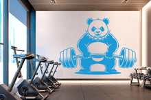 Load image into Gallery viewer, Panda Gym Wall Decor Panda Fitness Wall Art Gym Wall Decals Panda Wall Decal Gifts Home Gym Wall Sticker Gym 1020RS