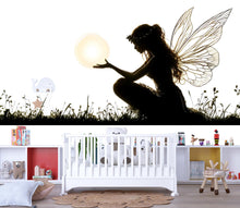Load image into Gallery viewer, Moonlight Fairy Wall Decal Magical Fairy Sticker Fantasy Nursery Wall Art For Kids Room Baby Nursery Playroom Whimsical Decor