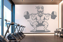 Load image into Gallery viewer, Dinosaur Gym Wall Decor Dinosaur Fitness Wall Art Gym Wall Decals Dinosaur Wall Decal Crossfit Gifts Home Gym Wall Sticker Gym