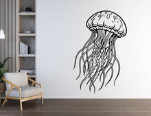 Load image into Gallery viewer, Jellyfish wall decal Jellyfish decor Jellyfish wall art Decal Sea Animals Wall Bathroom Wall Decals Stickers Vinyl 260DE