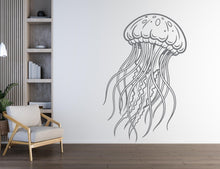 Load image into Gallery viewer, Jellyfish wall decal Jellyfish decor Jellyfish wall art Decal Sea Animals Wall Bathroom Wall Decals Stickers Vinyl 260DE
