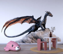 Load image into Gallery viewer, Majestic Dragon Wall Decal Fantasy Dragon Sticker Mythical Creature Wall Art For Kids Room Bedroom Playroom Decor