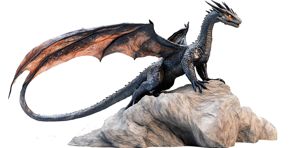 Majestic Dragon Wall Decal Fantasy Dragon Sticker Mythical Creature Wall Art For Kids Room Bedroom Playroom Decor