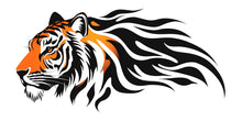 Load image into Gallery viewer, Tiger Wall Decal Modern Animal Wall Art Tiger Wall Sticker Office Wall Decor Large Tiger Head Peel And Stick Wall Decal