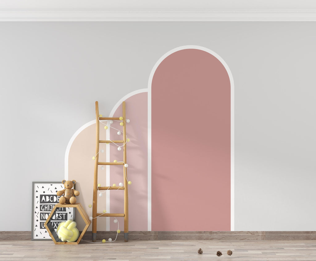 Boho Arch Wall Decal, Nursery Boho Arch Decor, Bed Arch Sticker, Hedboard Wall Decal, Arch Wall Decal, Arch Wall Decal Sticker Decal 266DE