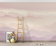 Load image into Gallery viewer, Ethereal Cloud Watercolor Wallpaper – Luxury Pastel Sky Panoramic Design in Blush, Champagne &amp; Lavender 271DE