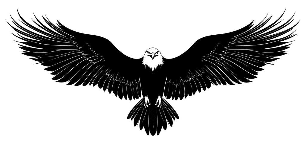 Soaring Eagle Wall Decal Flying Eagle Wall Art Minimalist Wildlife Peel And Stick Wall Sticker Modern Home Decor