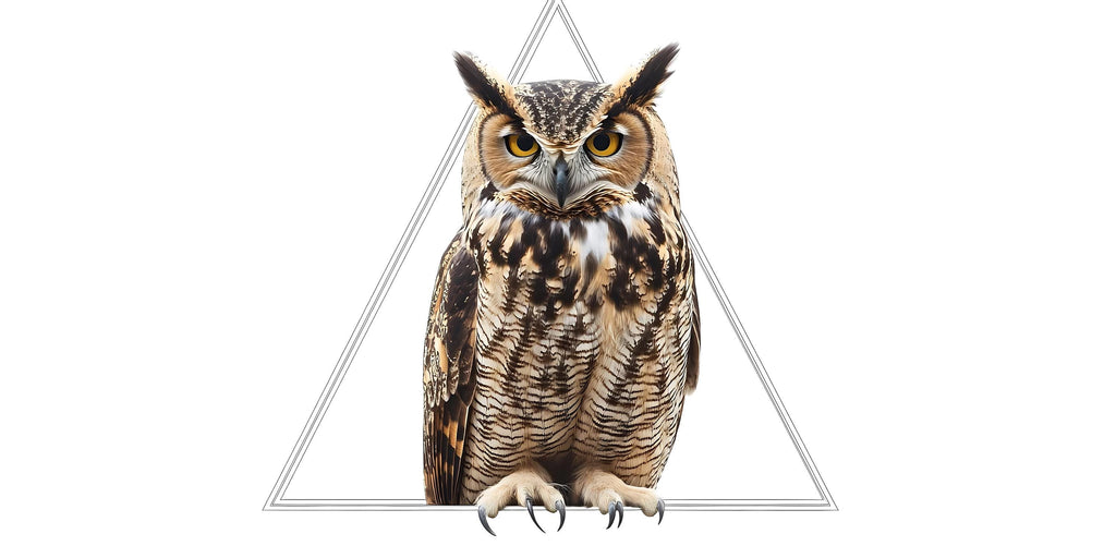 Geometric Owl Wall Decal Peel And Stick Owl Wall Art Modern Bedroom Wall Decor Animal Wall Sticker