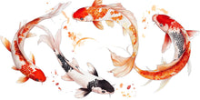 Load image into Gallery viewer, Koi Fish Wall Decal Nursery Peel And Stick Watercolor Koi Wall Art Japanese Fish Wall Sticker Baby Room Decor