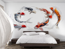 Load image into Gallery viewer, Koi Fish Wall Decal Watercolor Japanese Koi Wall Art Peel And Stick Fish Wall Sticker Modern Zen Home Decor