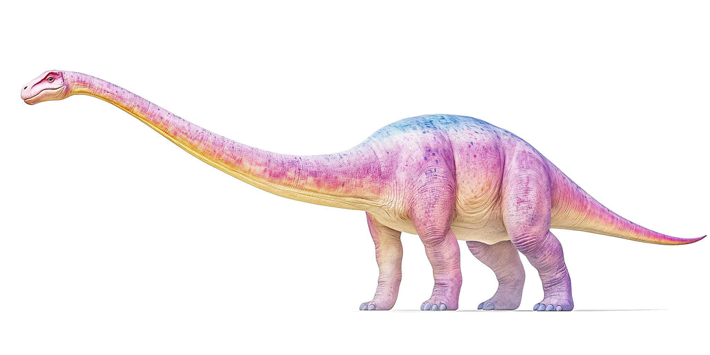 Long Neck Dinosaur Nursery Wall Art, Pastel Dino Wall Decor, Cute Dinosaur Kids Room Art, Brontosaurus Wall Mural, Baby Room Decor 143mv