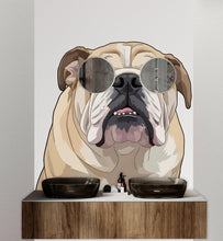 Load image into Gallery viewer, Bulldog with Sunglasses Wall Decal - Dog Mom Decor
