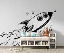Load image into Gallery viewer, Space Decals, Stars Wall Decals, Planets Wall Decal, Rocket Decal, Solar System Decals, Сosmonaut Decal, Nursery Decals, Kids room 724LU