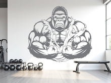 Load image into Gallery viewer, Gorilla Gym Wall Decor No Pain No Gain Fitness Wall Art Gym Wall Decals Gorilla Wall Decal Crossfit Gifts Home Gym Sticker Gym 1029RS