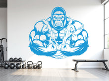Load image into Gallery viewer, Gorilla Gym Wall Decor No Pain No Gain Fitness Wall Art Gym Wall Decals Gorilla Wall Decal Crossfit Gifts Home Gym Sticker Gym 1029RS