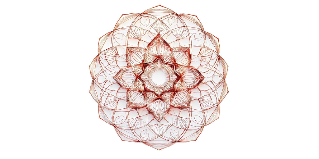 Mandala Line Art, Sacred Geometry Wall Art, Boho Mandala Decor, Minimal Mandala Art, Meditation Wall Art 256mv