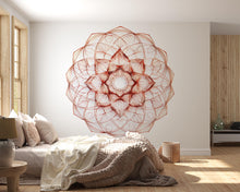 Load image into Gallery viewer, Mandala Line Art, Sacred Geometry Wall Art, Boho Mandala Decor, Minimal Mandala Art, Meditation Wall Art 256mv