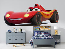 Load image into Gallery viewer, Cute Race Car Wall Mural for Kids Room Cartoon Car Wallpaper Boys Decor 263mv