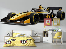 Load image into Gallery viewer, Formula Race Car Wall Mural Kids Room Racing Car Wallpaper Boys Decor 264mv