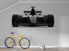 Load image into Gallery viewer, Black Formula Race Car Wall Mural Kids Room Modern Racing Decor 271mv