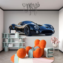 Load image into Gallery viewer, Luxury Black Sports Car Wall Mural Modern Auto Art Home Decor 274mv