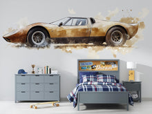Load image into Gallery viewer, Vintage Sports Car Wall Mural Art 291mv