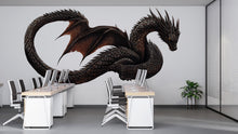 Load image into Gallery viewer, Dragon Wall Decal – Fantasy Dragon Wall Art, Kids Room Wall Sticker, Mythical Dragon Nursery &amp; Bedroom Decor 303mv