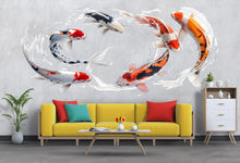 Load image into Gallery viewer, Koi Fish Wall Art Modern Japanese Koi Watercolor Wall Decor 350mv