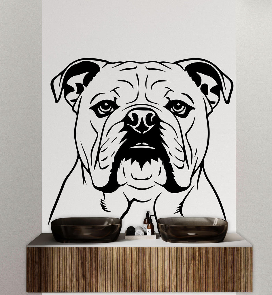 Dog wall decal Dog decor Dog kids Dog wall art Decal Dog Lover Animals Dog Wall Bathroom Wall Decals Stickers Vinyl 235DE