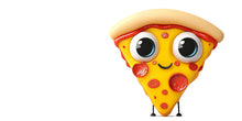 Load image into Gallery viewer, Cute Pizza Wall Decal, Smiling Pizza Slice Wall Sticker, Kawaii Pizza Wall Art, Kitchen Wall Decor, Restaurant Cafe Pizza Wall Decal