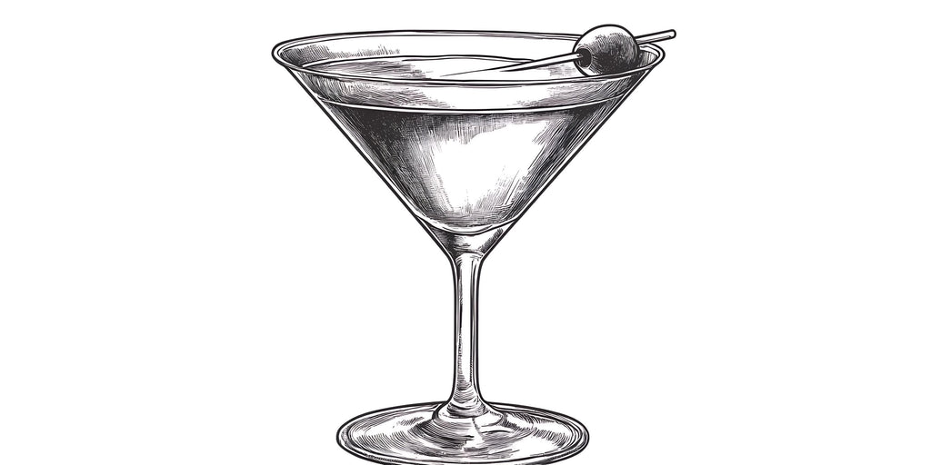 Martini Glass Wall Decal, Cocktail Bar Wall Art, Minimalist Drink Wall Sticker, Modern Bar Decor, Lounge Restaurant Wall Decal