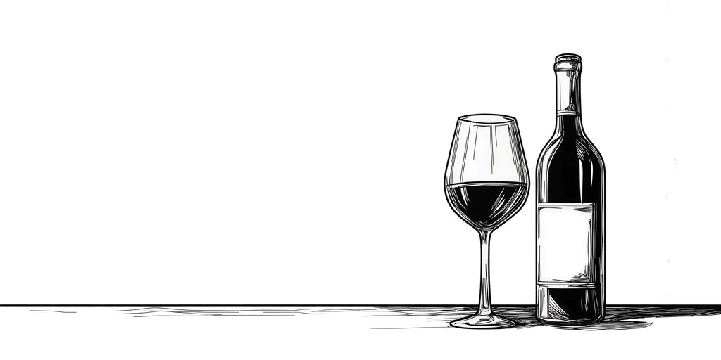 Wine Glass And Bottle Wall Decal, Minimalist Wine Bar Wall Art, Line Art Wine Decor, Restaurant Cafe Wall Sticker, Modern Bar Decor