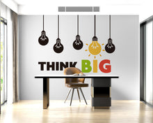 Load image into Gallery viewer, Think Big Wall Decal, Office sticker, Office wall art Business Logo Business wall decal Decal 236DE