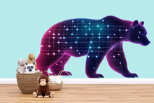 Load image into Gallery viewer, Constellation Bear Wall Art, Nursery Bear Decor, Galaxy Animal Wall Art, Kids Room Decor, Modern Nursery Mural 378mv