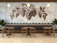 Load image into Gallery viewer, Vintage Hop Wall Mural Brewery Botanical Restaurant Decor 400mv