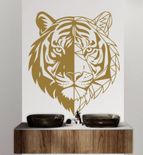 Load image into Gallery viewer, Tiger Polygonal wall decal Tiger Geometric decor Tiger wall art Decal Tiger Lover Animals Tiger Wall Bathroom Wall Decals Stickers 242DE
