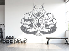 Load image into Gallery viewer, Wolf Gym Wall Decor No Pain No Gain Fitness Art Decal Crossfit Gifts Home Sticker