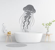 Load image into Gallery viewer, Jellyfish Wall Decal - Sea Animal Vinyl Sticker, Home decor Bathroom art