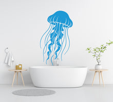 Load image into Gallery viewer, Jellyfish Wall Decal - Sea Animal Vinyl Sticker, Home decor Bathroom art